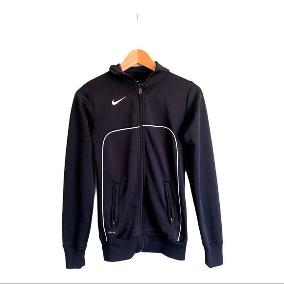 Nike Black Zip Up Training Sweatshirt Jacket XS - Picture 1 of 6